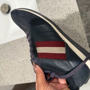 Bally Navy and Burgundy Athletic Shoes
